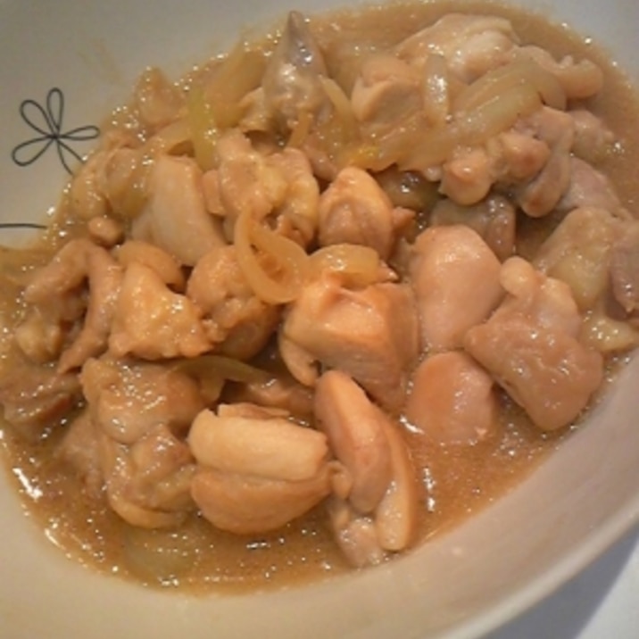 鶏とたまねぎの味噌カレースープ煮♪